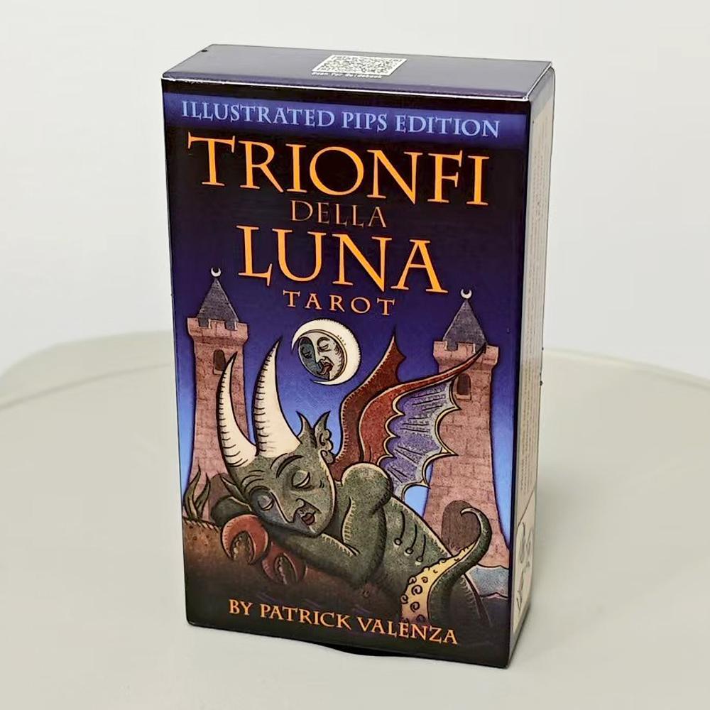 Trionfi Della Luna Tarot 10.3*6cm - Fully Illustrated 78-card Tarot Deck Inspired By Marseilles Style Tarot