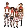 Unisex Halloween Carnival Party Adult Western Dress Suit Cowboy Costume Hat Top Accessories Featuring TV Anime Animal Men's