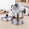 ZISIZ Multifunctional 3-Layer Steamer Pot