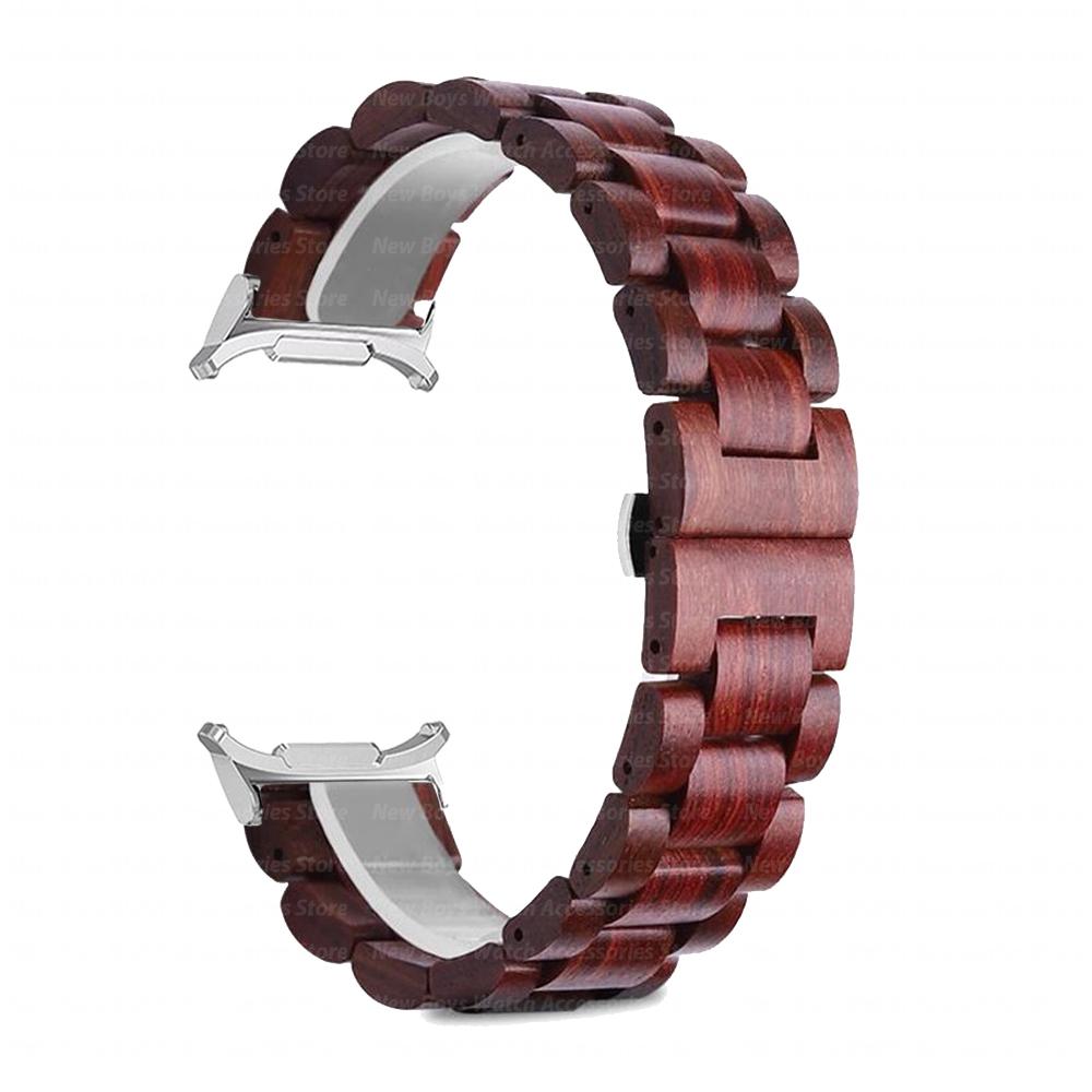 Holzarmband für Samsung Galaxy Watch 8 Classic 46mm 8 40mm 44mm Quick Fit Armband für Galaxy Watch Ultra 2025 47mm Armband ohne Lücken