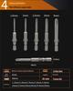 Electric Screwdriver Bit Set: 800 Cr-V Steel, Hardened S2, Magnetic Holder, 4mm Shank Diameter