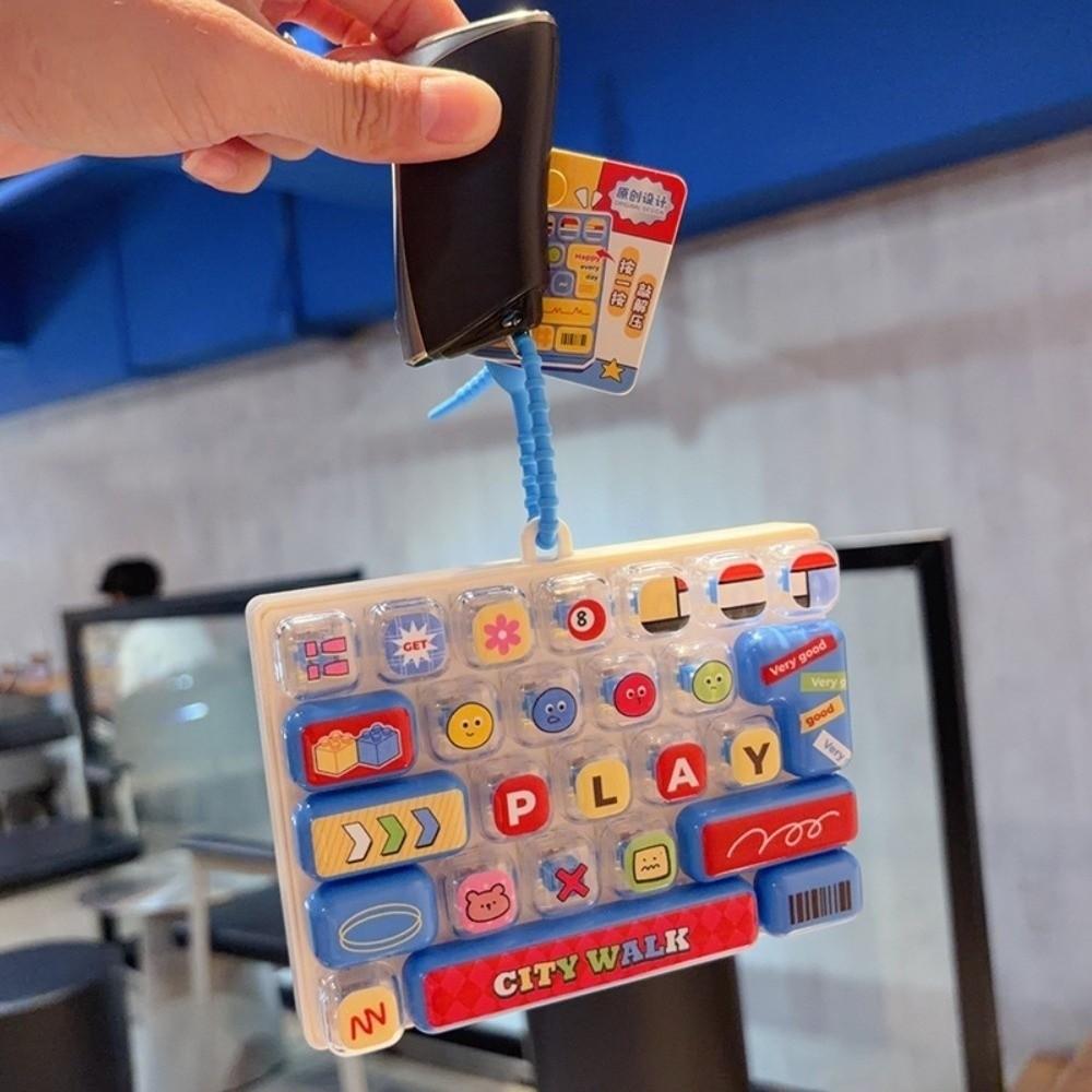Cartoon Fingertip Button Keyring Desktop Decoration Fidget Bag Pendant Student Bag Ornament