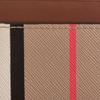 Burberry Classic Stripe Design Leather And Cotton Card Holder Men Accessories Light-Brown 80730701