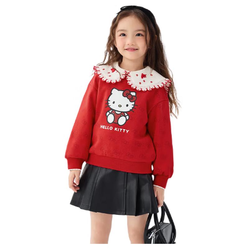 Balabala Girls Hello Kitty Print Sweatshirt 110