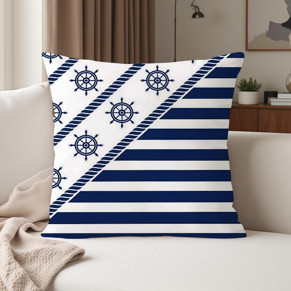Navigational Anchors Pillow Case Suitable For Bedrooms Living Rooms Cars Home Decoration