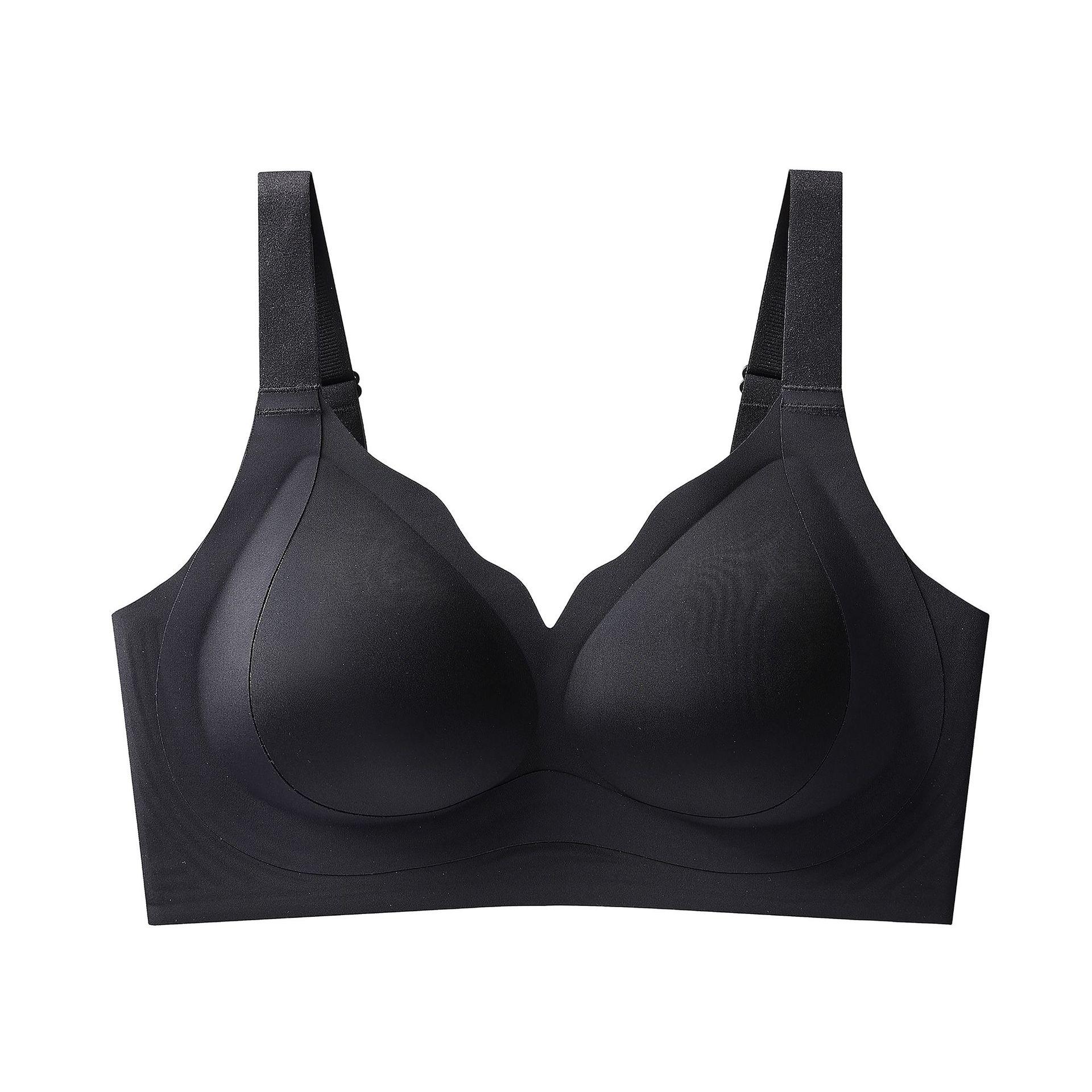 

Бесшовный бюстгальтер большого размера с леопардовым принтом - Минимизирующий эффект с боковой поддержкой и конструкцией против провисания для большой груди. 6XL чёрный