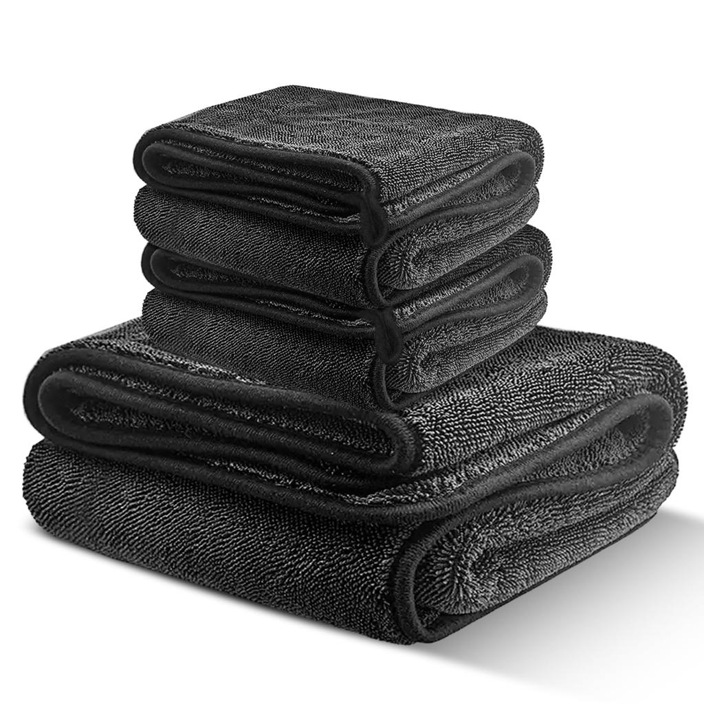 Masthome Microfiber Car Wash Car Wash Can be Wrung and Oval Towels, Cloths, Absorbent, Thick, Durable, Quick-Drying, One-Piece Wiping, Out, 3-Pack