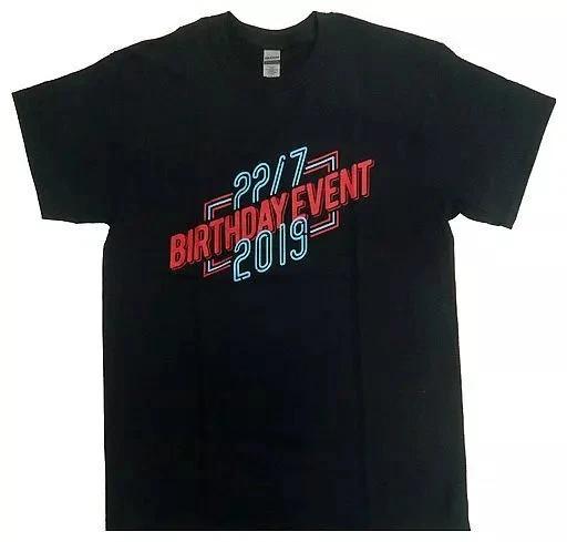 

227 Birthday Event 2019 Black T T-Shirt XL Nanabun no Nijyuuni Japan Tee 2XL