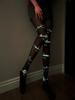 Sexy Luminous Stockings Halloween Props Lip Luminous Socks Bouncy Jk Pantyhose Black Luminous Stockings Jumpsuit