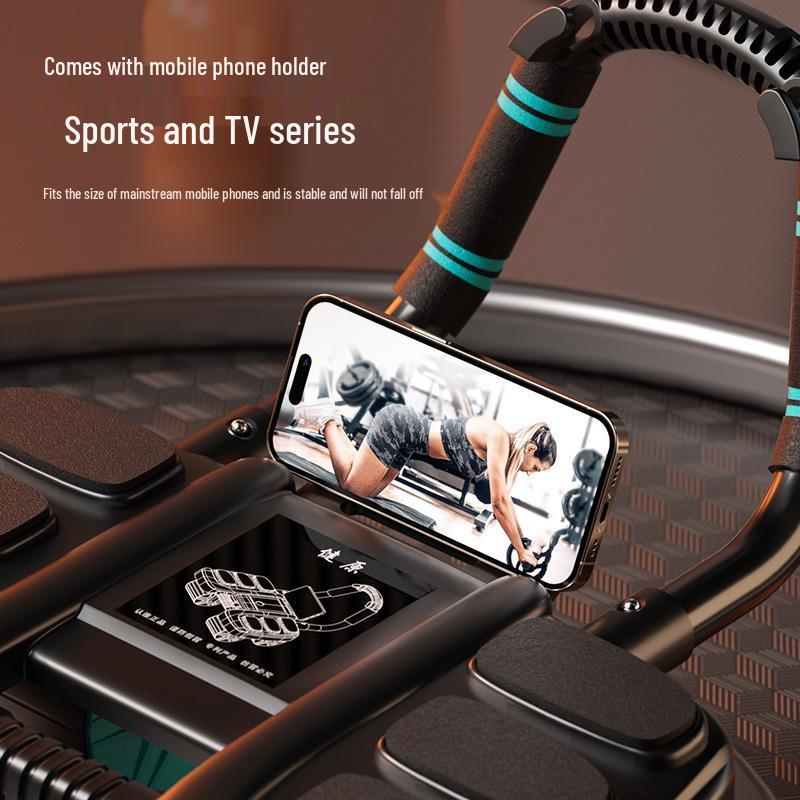 Luxury Four-Wheeled Abdominal Roller with Automatic Rebound and Elbow Support for Ab Muscle Training