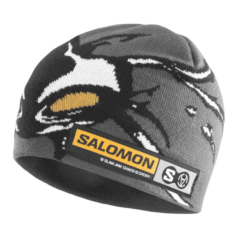 SALOMON Акриловые шапки-бини Унисекс Серый/Черный C27226 OS
