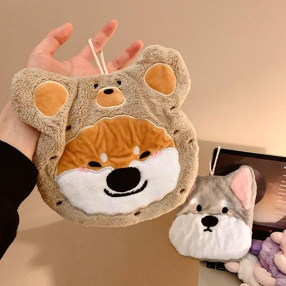 

Puppy Hand Towel Kitchen Bathroom Hanging Towel Cute Small Towels 1