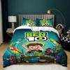 Cartoon Ben10 Bedding Set 2/3 Pcs 3D Print Duvet Cover Pillowcases Twin Full Queen King Size For Boys Kids Bedroom Decor Gift