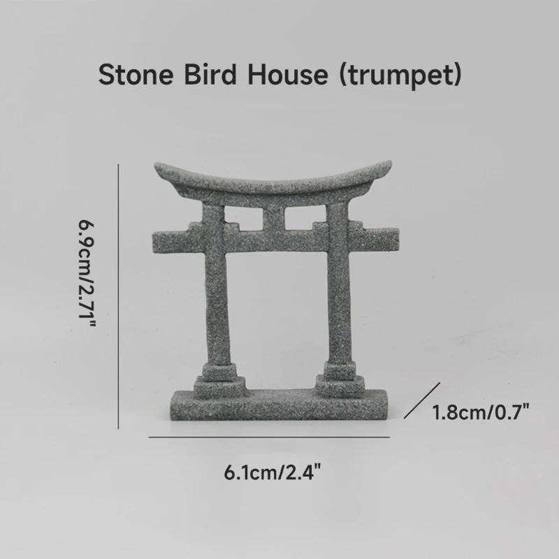 

Japanese Torii Gate Aquariums Decor Miniature Ornament Fish Tanks Garden Landscape Stone Decoration Dollhouse Gift Dropshipping