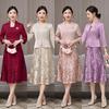 YQWL5656 Autumn/Winter 2025 Slimming Mother-in-Law Wedding Toast Dress - Elegant and Youthful Style
