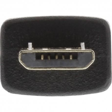 Câble Micro-USB 2.0 - InLine® - USB-A Mâle / Micro-B Mâle - 5m - Noir - Compatible USB 2.0
