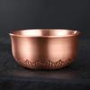 Engraved Pure Copper Bowl Mini Vodka Liqueur Spirits Cup Creative Wedding Wine Tea Cups Buddhist Bowl Home's Gift Decorative