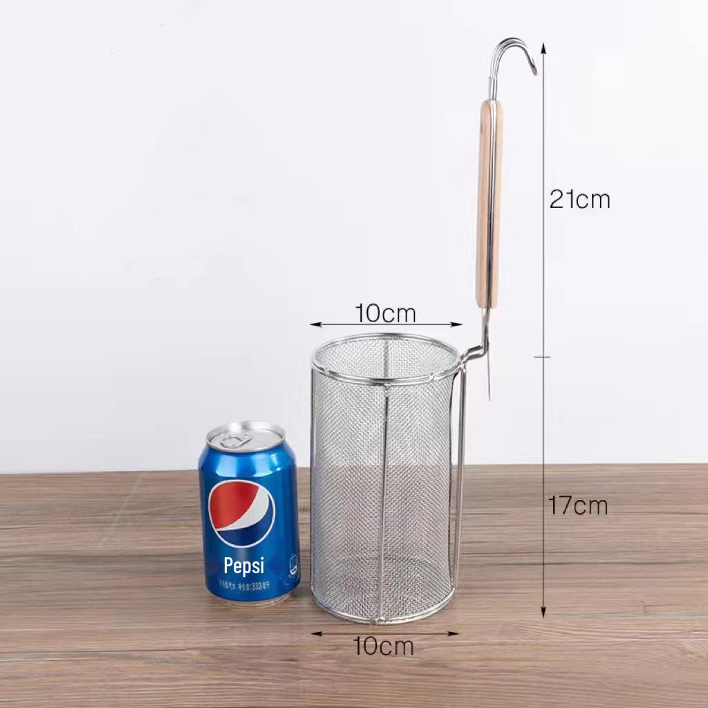 304 Stainless Steel Noodle and Soup Skimmer, Vegetable Strainer, Hot Pot Skimmer, Fine Mesh Strainer.