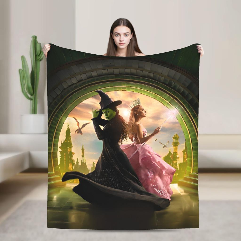 Wicked Warm Soft Blanket Kids Plush Bedding Throws Funny Bedroom Flannel Bedspread Sofa Bed Cover