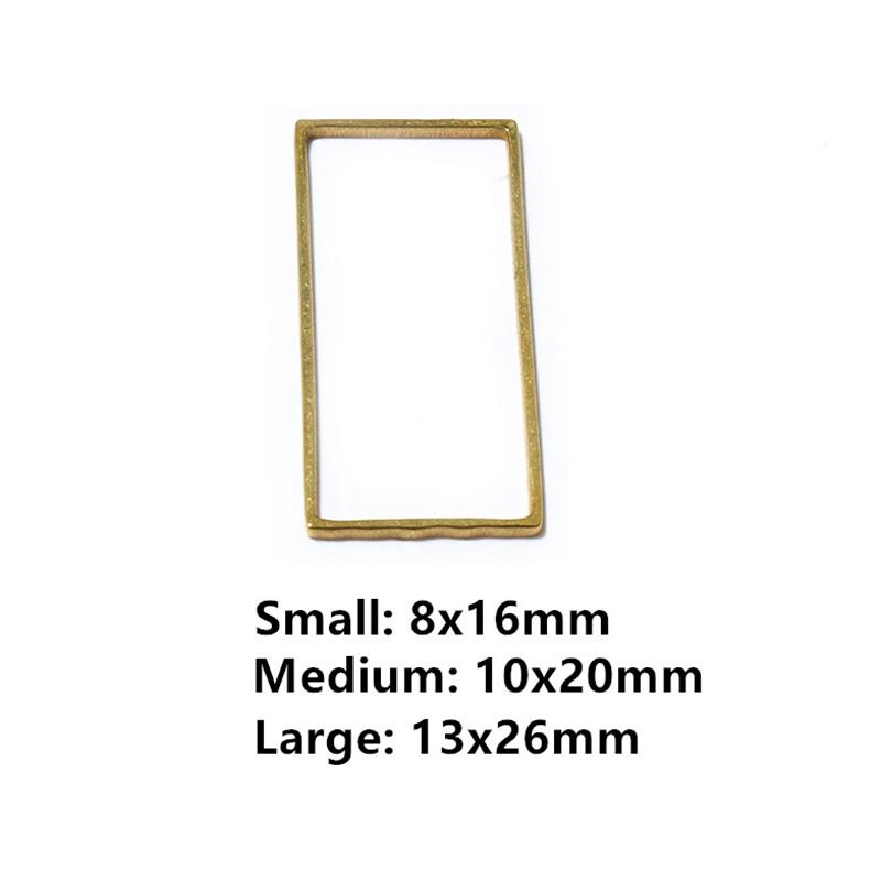 20pcs Moon Star Drop Heart Small Charms Gold Stainless Steel Pendant Open Bezels Hollow Frame Mold Bezel DIY Jewelry Making