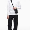 Calvin Klein Casual Minimalist Letter Embossed Commuter Portable Flap Phone Bag Men Crossbody Bag Space-Black HP2095-001