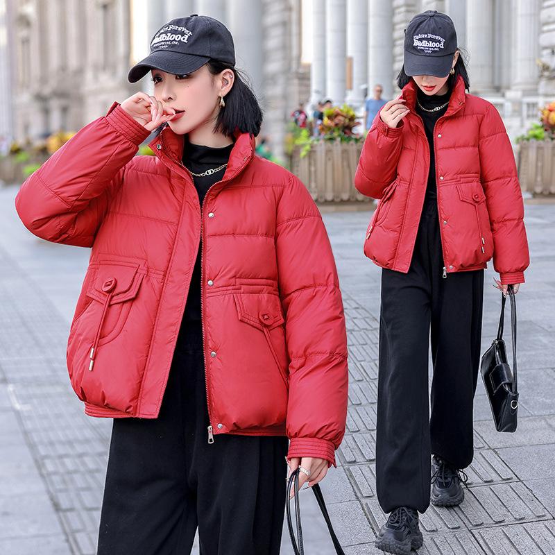 Down Cotton-padded Jacket Women's Short New Winter Korean Version of Loose Padded Bread Clothes