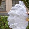 1920s Vintage Feathered Fan Flapper Dance Burlesque Handheld Fan Large Folding Hand Fan Flapper Costume Accessories