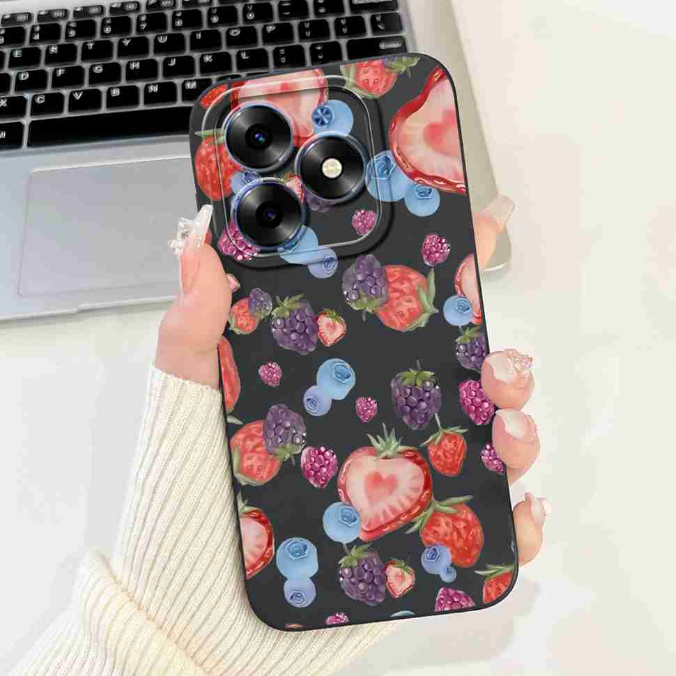 Pink Cat For Tecno Spark Go 2024 Cases BG6 Soft Silicone Cover For Tecno Spark 20 Spark20 SparkGo 2024 Casing Phone Case