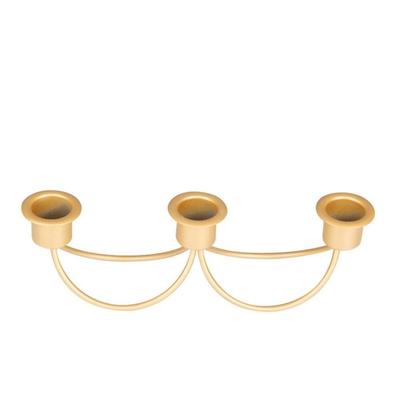 New Vintage Three Head Candlestick Minimalist Metal Candle Stand Candle Holder Table Decor