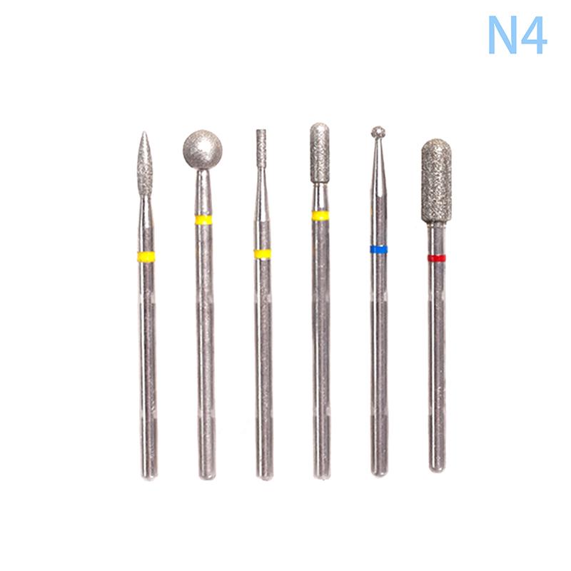

6Pcs Carbide Tungsten Nail Drill Bit Milling Cutter For Manicure Machine Electric Drill Bit Machine For Nail Tools Accessories