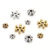 100-200Pcs 4 5 7mm Alloy Flower Spacer Beads For Jewelry Making Snowflake Loose Beads For DIY Bracelet Jewelry Making Supplies