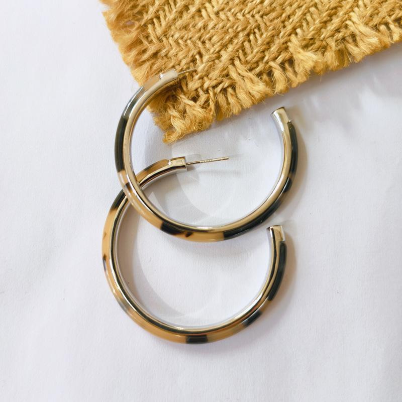 Leopard print earrings, light luxury earrings