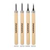 Wood Carving Tool Set, 4-Piece Set with Chisels, Extra Fine, Round, and Extra Fine, for Beginners, Manual Sharpener, Rubber Stamp, Knife Carving Tool