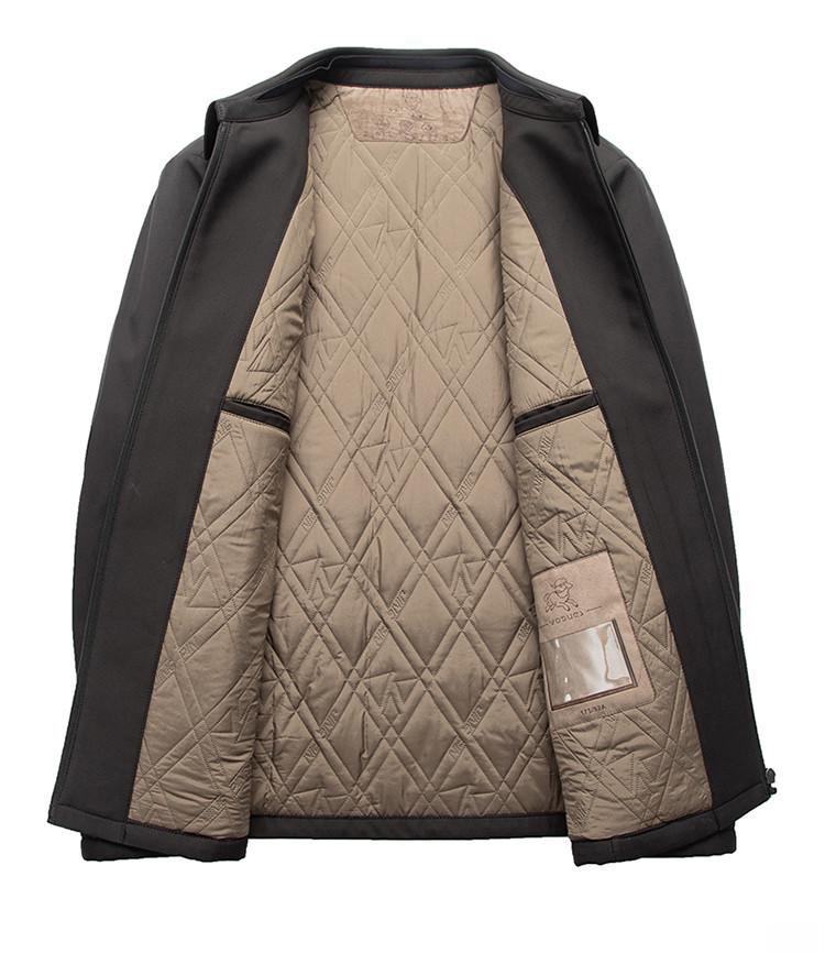 Men's Executive Wool-Blend Cotton-Padded Jacket - 2025 Autumn/Winter Business Casual Coat