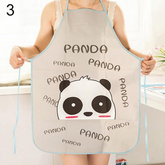 Ženy roztomilé kreslené vodotěsné zástěry kuchyně restaurace vaření bryndáček zástěry