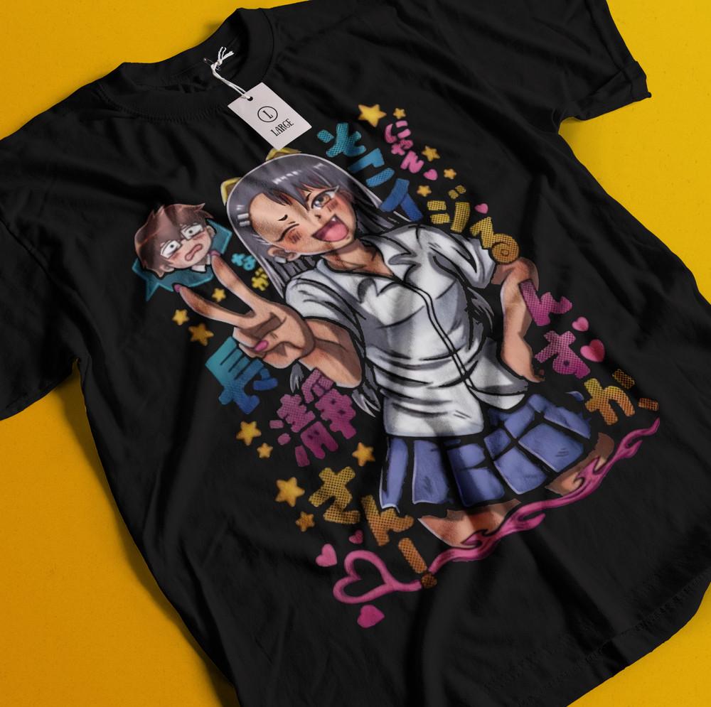 

Футболка Мисс Нагаторо Не играй со мной Футболка Каваи Хентай Аниме Девушка Футболка 2XL