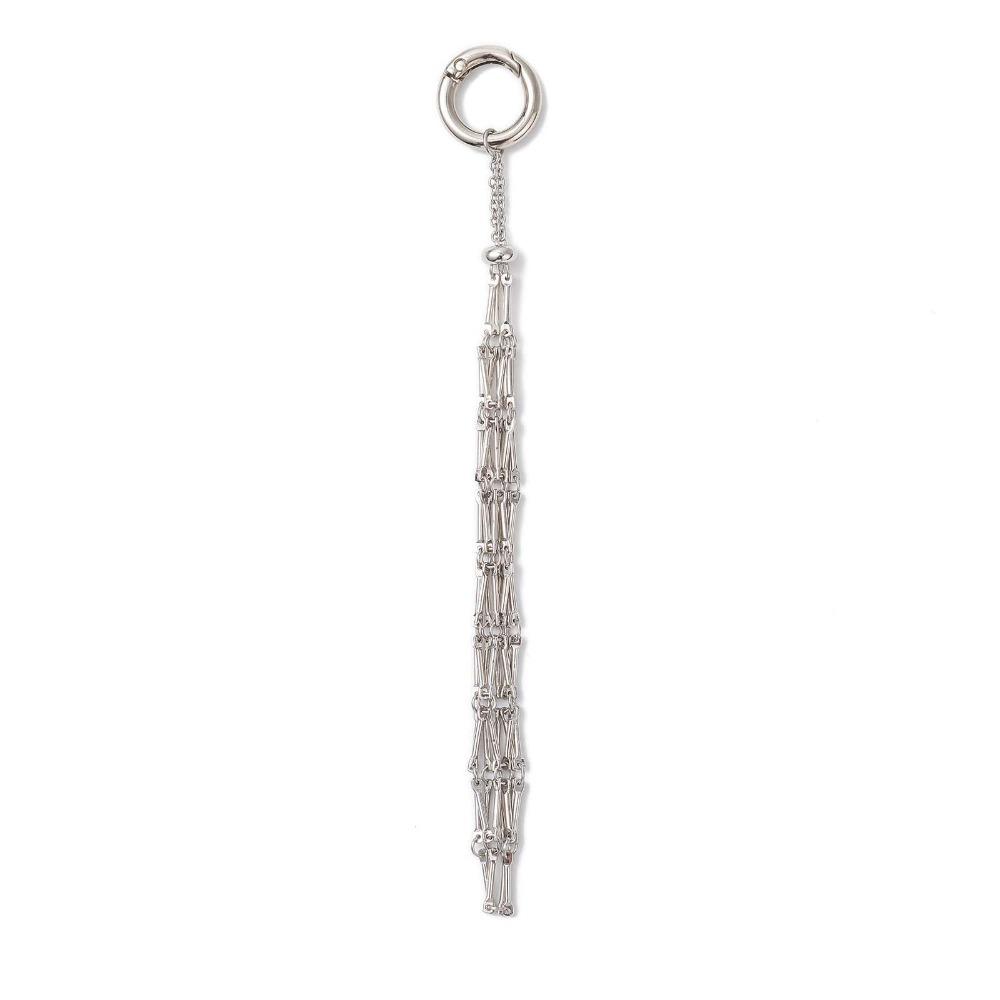 Mini Metal Net Lipstick Bag Hollow Lipstick Cover Key Ring Mesh Bag Key Chain  Outdoor