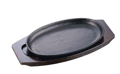 Ishigaki Sangyo Oval Steak Plate, 30cm, Deep, 01-30, Cast Iron, China, PIS1602