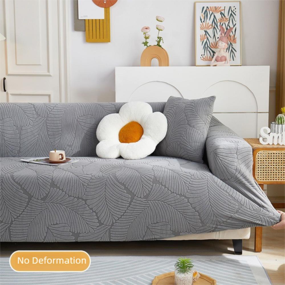 Large Leaves Pattern Elastic Sofa Cover Thicken 2/3/4 Seaters Armchair Protector Couch Covers for Living Room