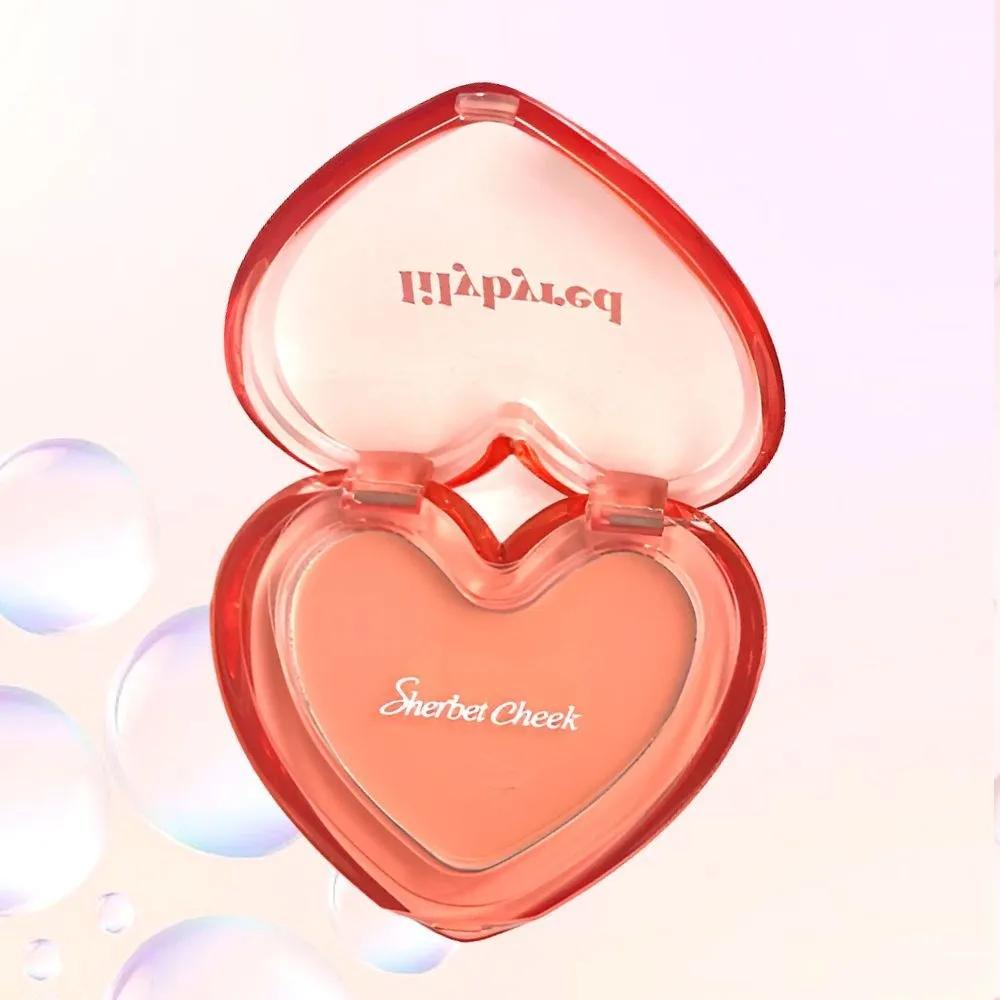 Lilybyred Gel-type Blusher, Natural Color, Love Beam Sherbet Cheek, Pink Pearl Coral 01 Apricot Topping x 1