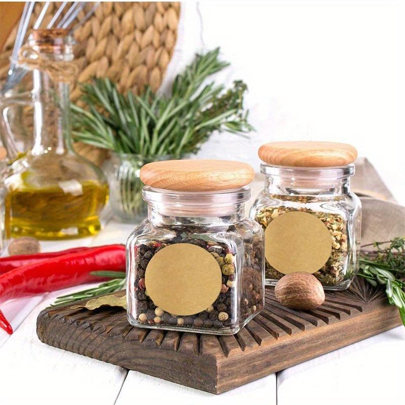 1000 buc/2 role Hârtie kraft rotundă Hârtie pentru etichete autoadezive Clasificare articol Nume autocolante Etichete personalizate