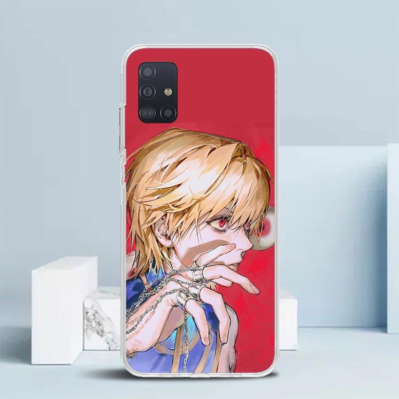 Huner X-Hunters Kurapika Soft Cover for Samsung Galaxy A12 A22 A32 A52 A72 A02S Phone Case Note 20 Ultra 10 S10 Plus A51 A71 A50