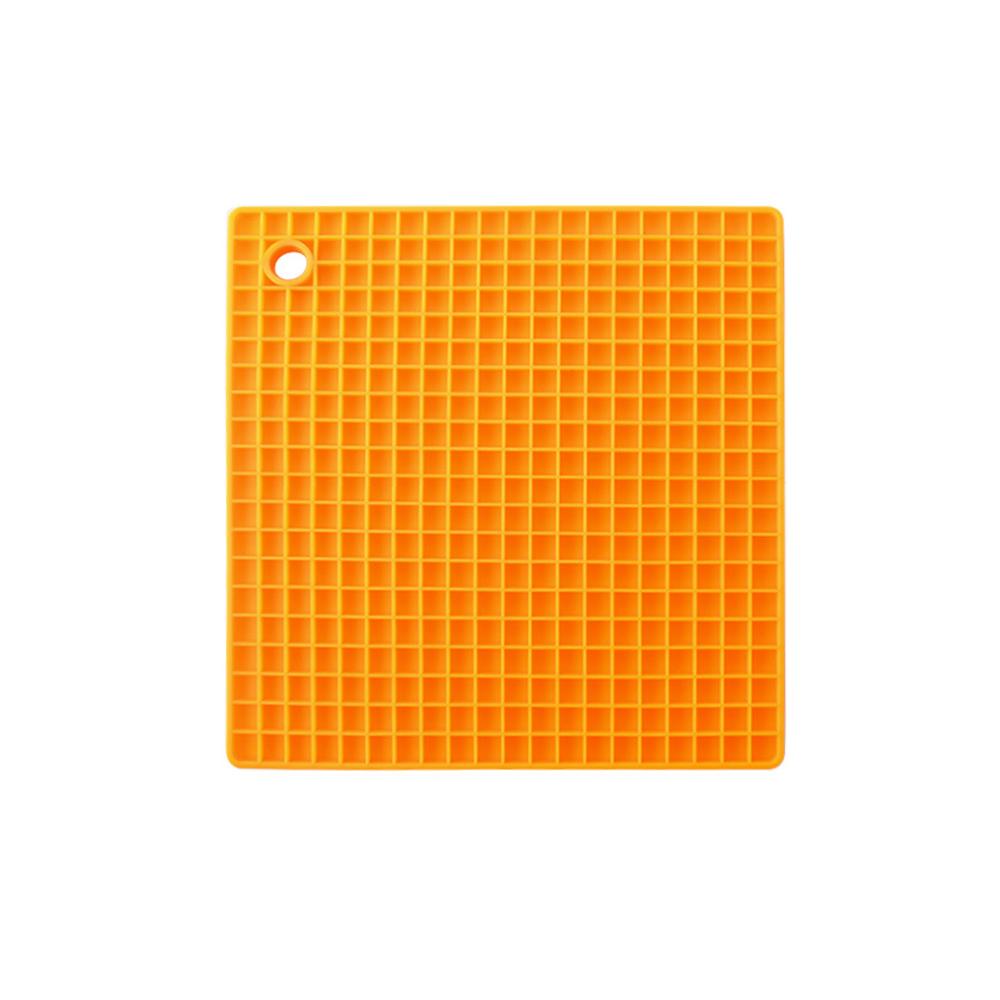 7Colors Square Heat Resistant Silicone Pad Drink Cup Coasters Non-slip Pot Holder Table Placemat Kitchen Accessories Tools