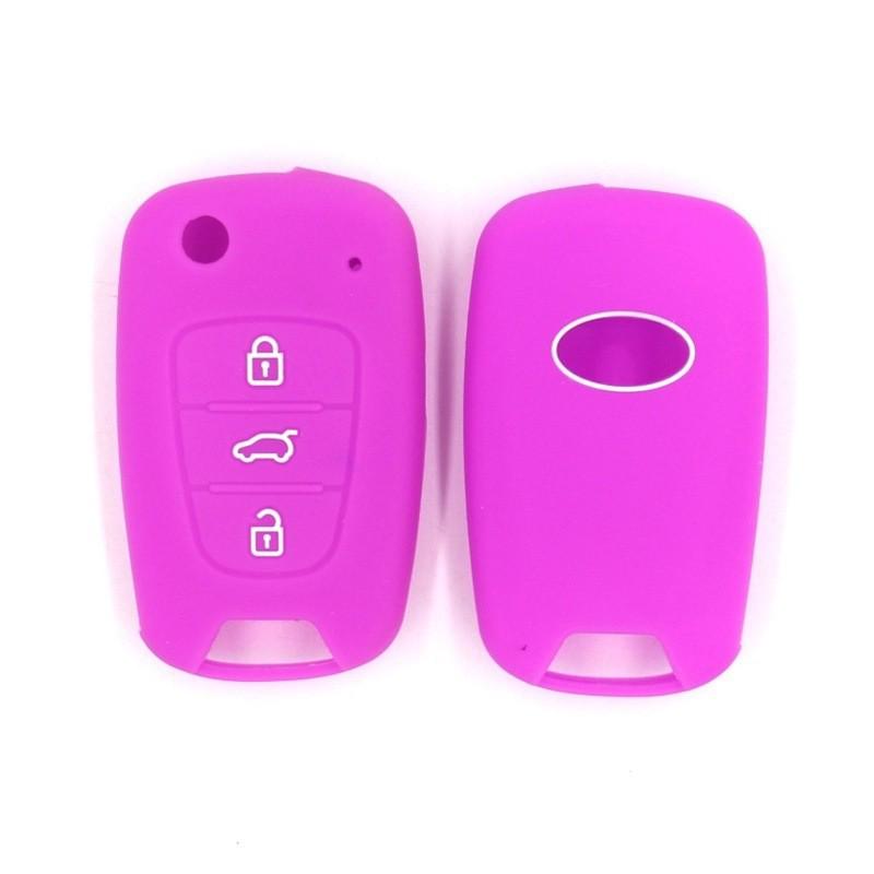 Modern Elantra & Renault 3-Button Folding Car Key Protective Cover