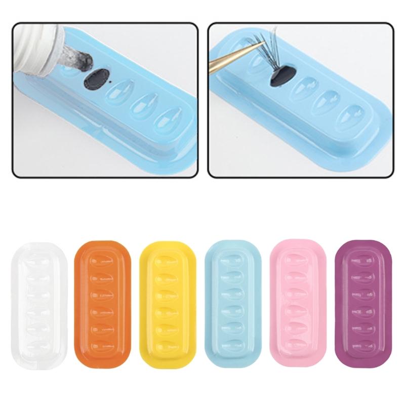 100pcs Eyelash Glues Holder Tray Silicone Palette Accesories For Makeup Artists And Lash Extension Accessories