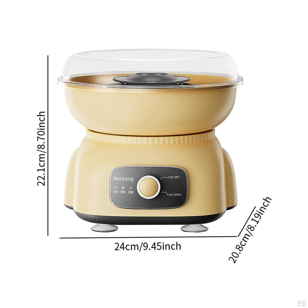 Zuckerwattemaschine, Bonbonmaschine, US-Stecker, geräuscharm, 500 W, effizient, tragbar, für Familienfeiern, Geburtstage