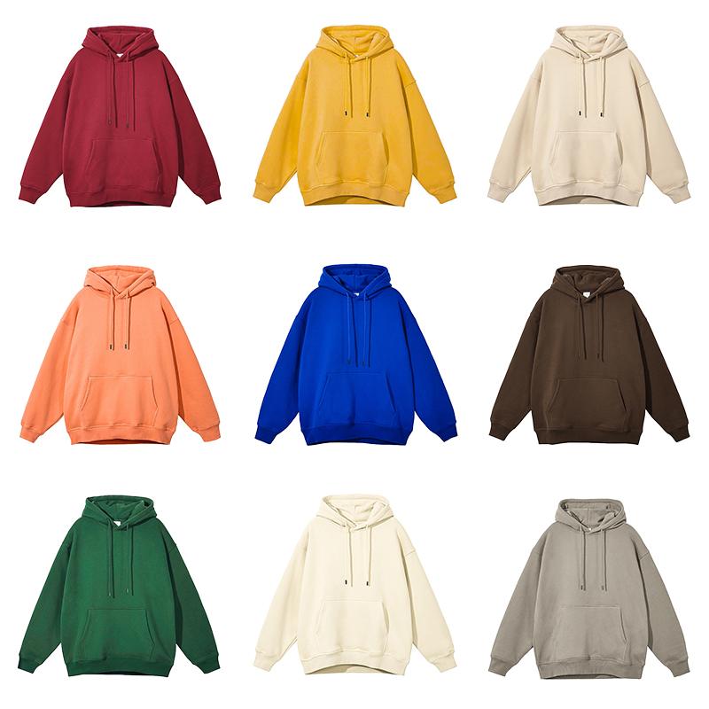 Unisex Pullover Women Men Couple Hoodie Autumn Winter Cotton Sweatshirt Solid Color Drawstring Pocket Loose Streetwear Casual Warm Pullover Top