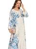 SW2501 Middle East Muslim Women's Fashion Print Robe