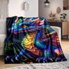 1pc Dragon Fantasy Blanket, Lightweight Flannel Throw Blanket For Sofa, Bed, Travel, Camping, Living Room, Office, Couch, Chair, And Bed