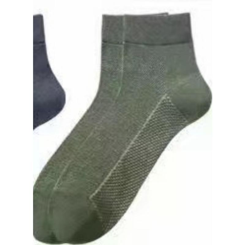 Męskie Wiosenne i Jesienne Biznesowe Casualowe Jednokolorowe Siateczkowe Oddychające Masujące Spodnie Bawełniane Skarpetki